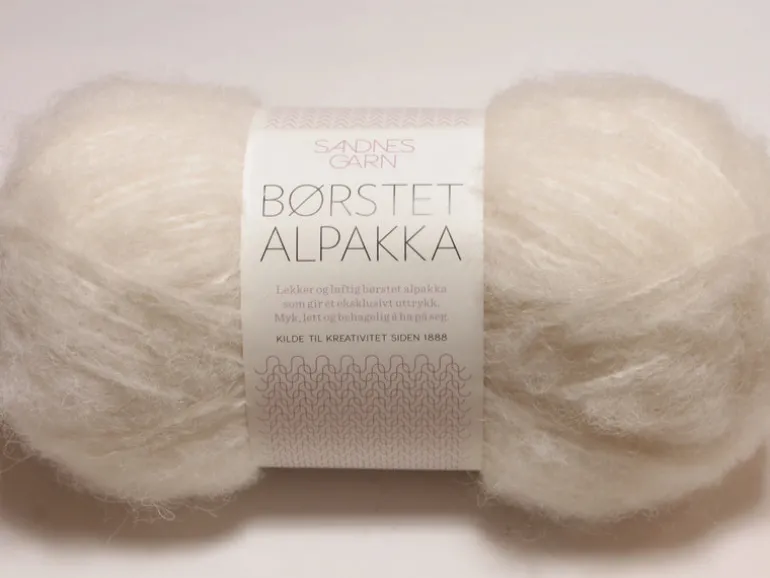 Borstet Alpakka, Børstet Alpakka, Sandnes Garn