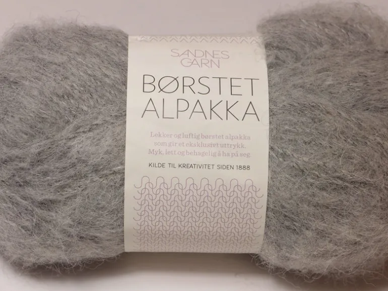 Borstet Alpakka, Børstet Alpakka, Sandnes Garn