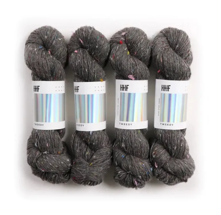 Hedgehog Fibres Tweedy Soot