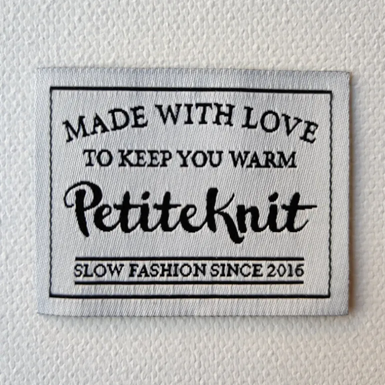 Made With Love To Keep You Warm PetiteKnit -kangasmerkki