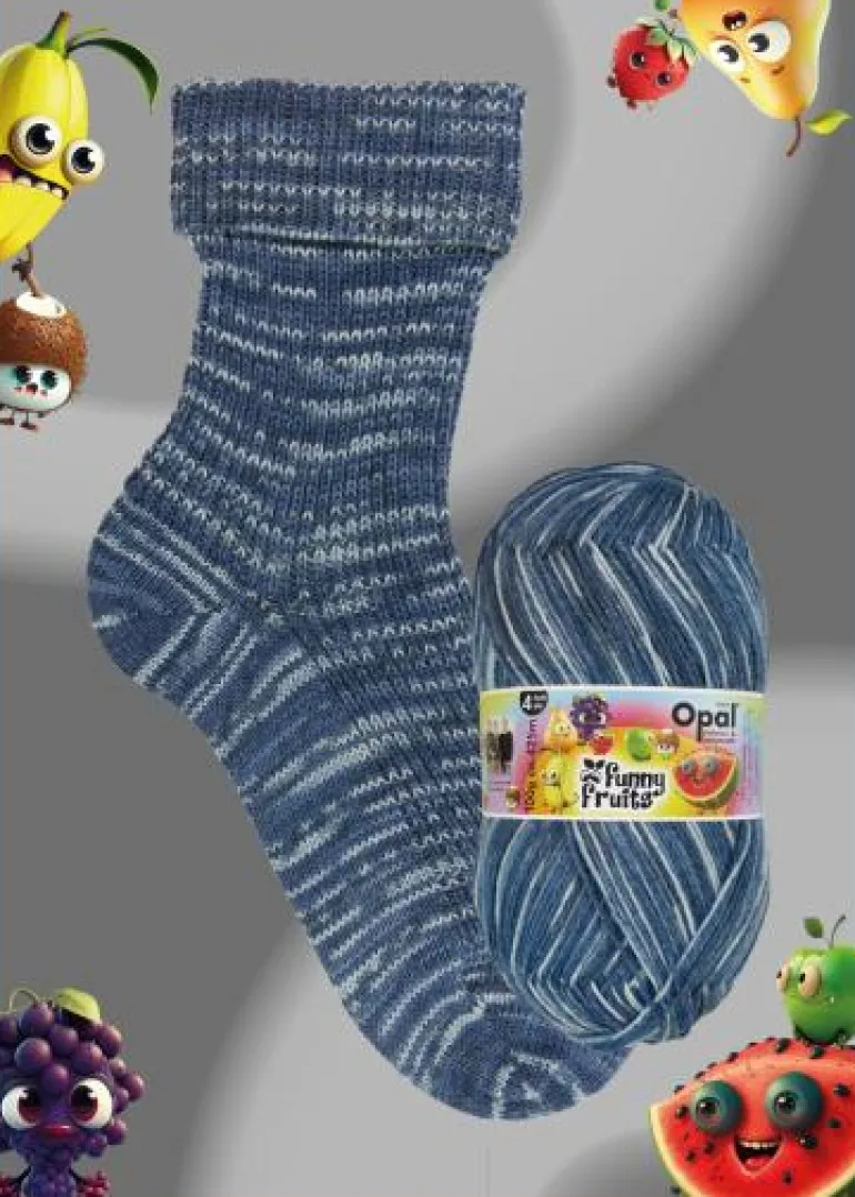 Opal 4-ply - Funny Fruits | Sukkalangat Snurre.fi