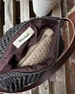 PetiteKnit vuorikangas laukkuihin 58 cm vetoketjulla, ruskea