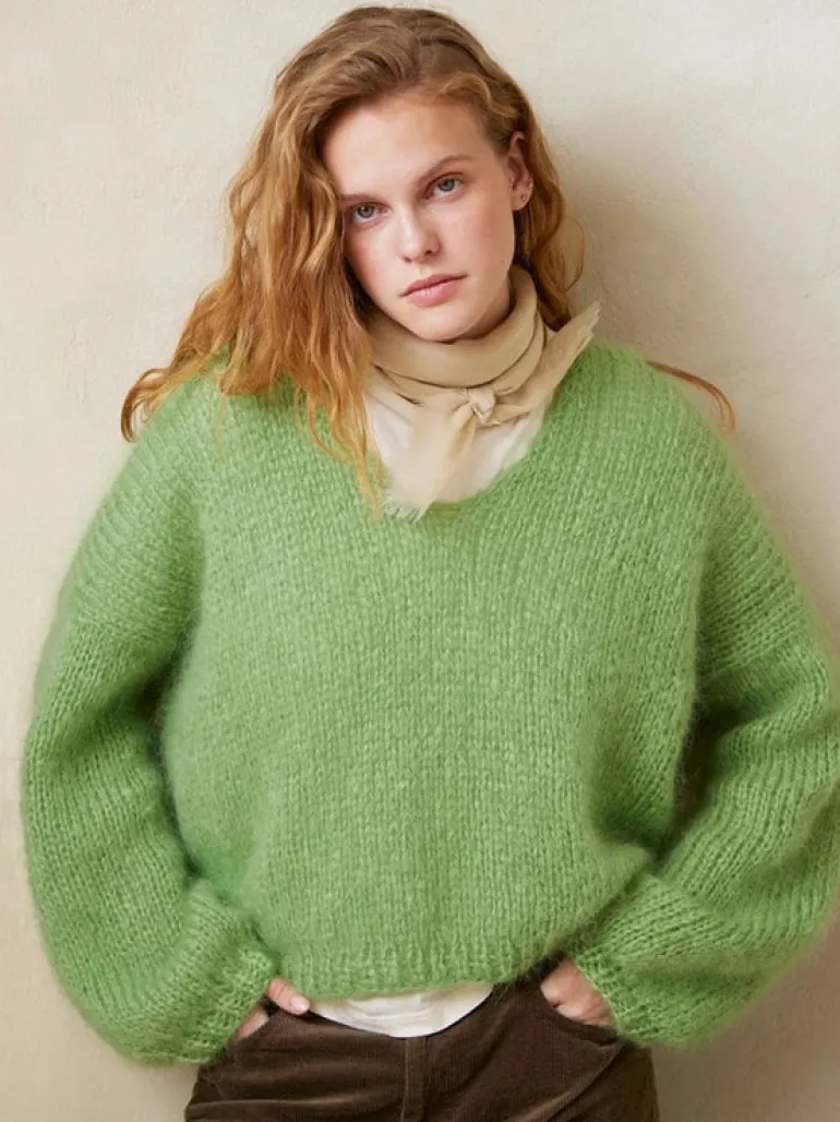 Sandnes Garn 2402_03 Facile Sweater Ballerina Chunky Mohair / Suomeksi