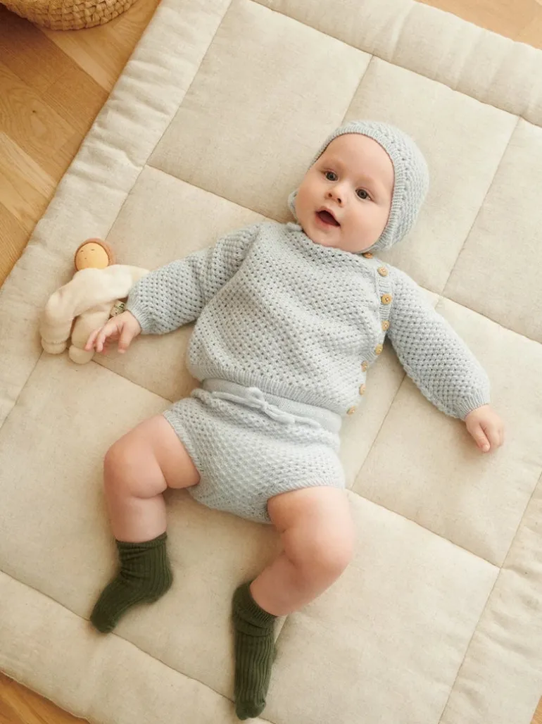 Sandnes Garn April Cardigan, Pants & Bonnet Baby 2413_05, English