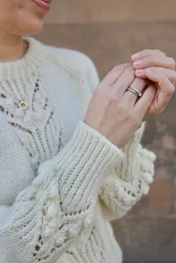 Soft Shimo Sweater by Leeni Hoimela, in english