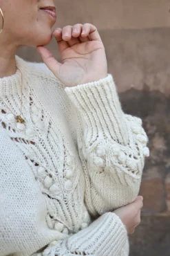 Soft Shimo Sweater by Leeni Hoimela, in english