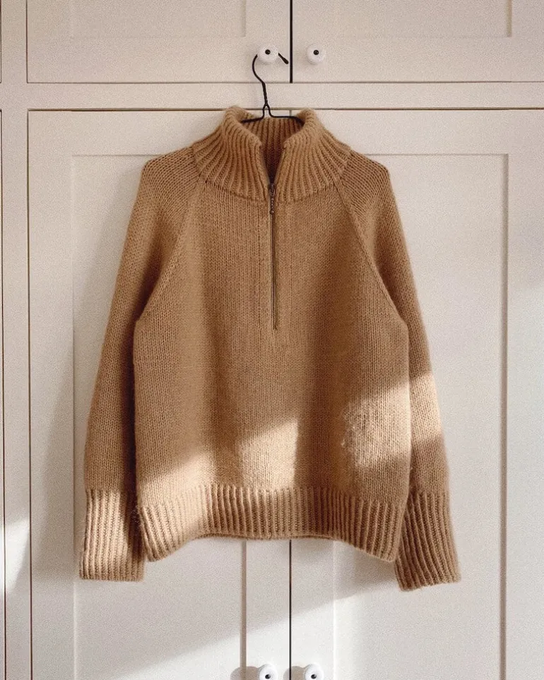 Zipper Sweater by PetiteKnit, in English