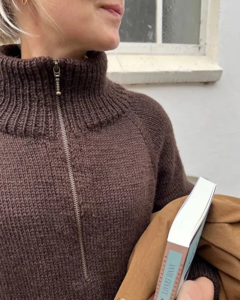Zipper Sweater Light, PetiteKnit, in English